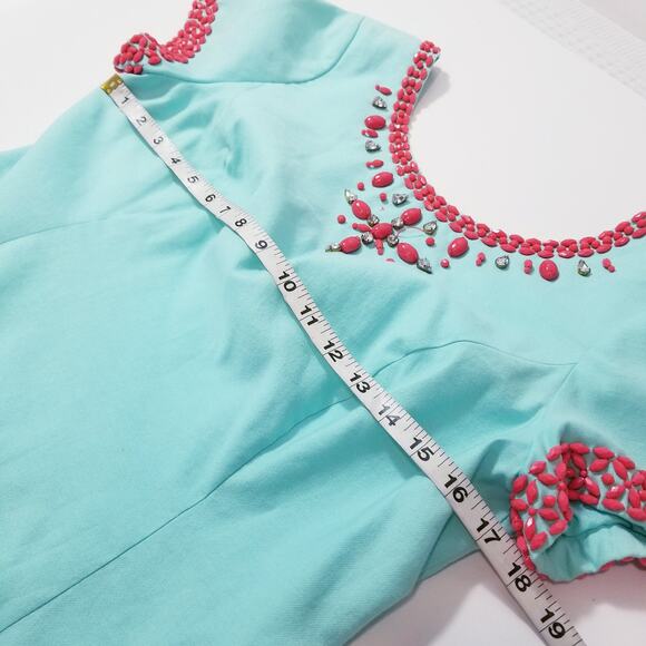 Lilly Pulitzer Beaded Jeweled Rhinestones Sheath Dress - Picture 6 of 16